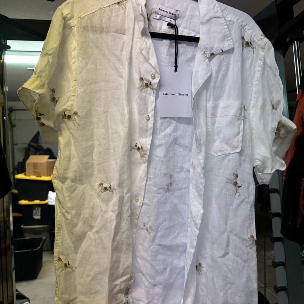 White Casual Button Down Shirt